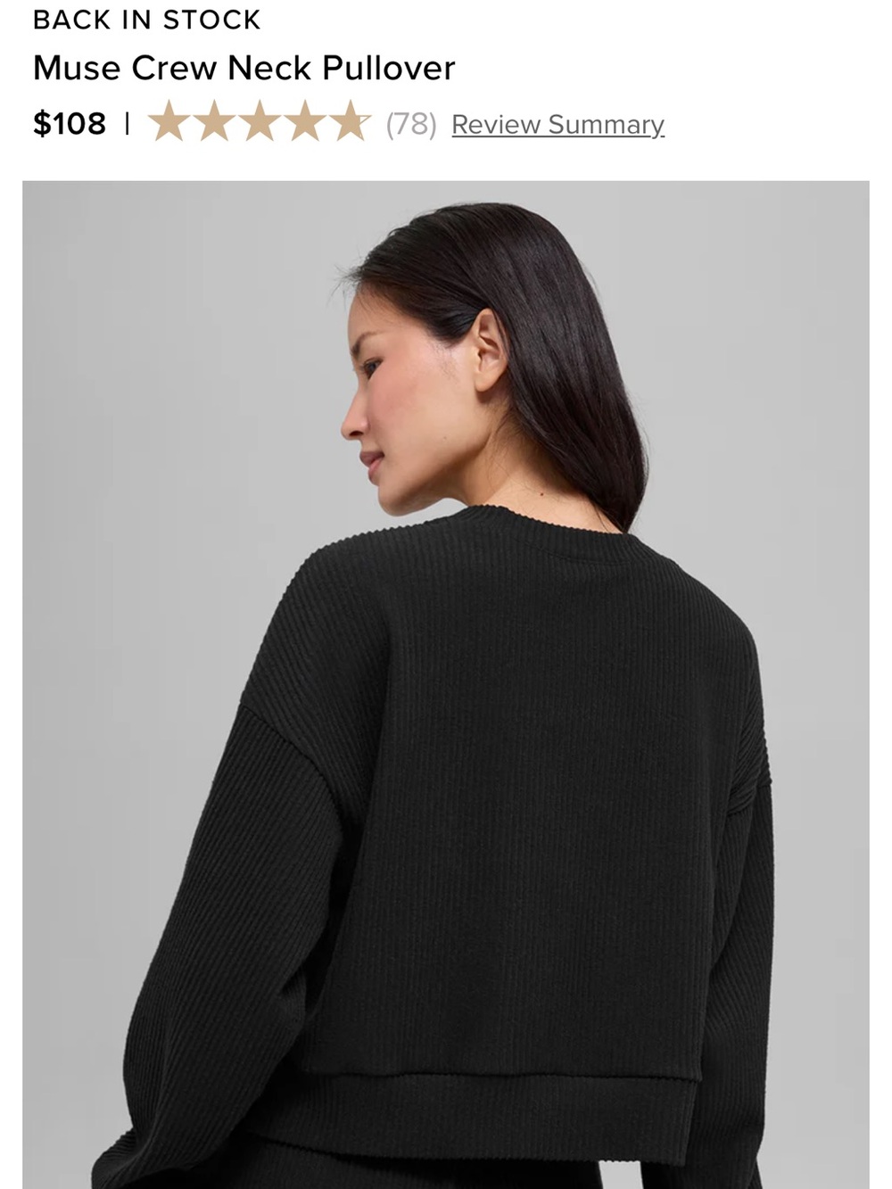 Muse V Neck Pullover Sweater - Black
